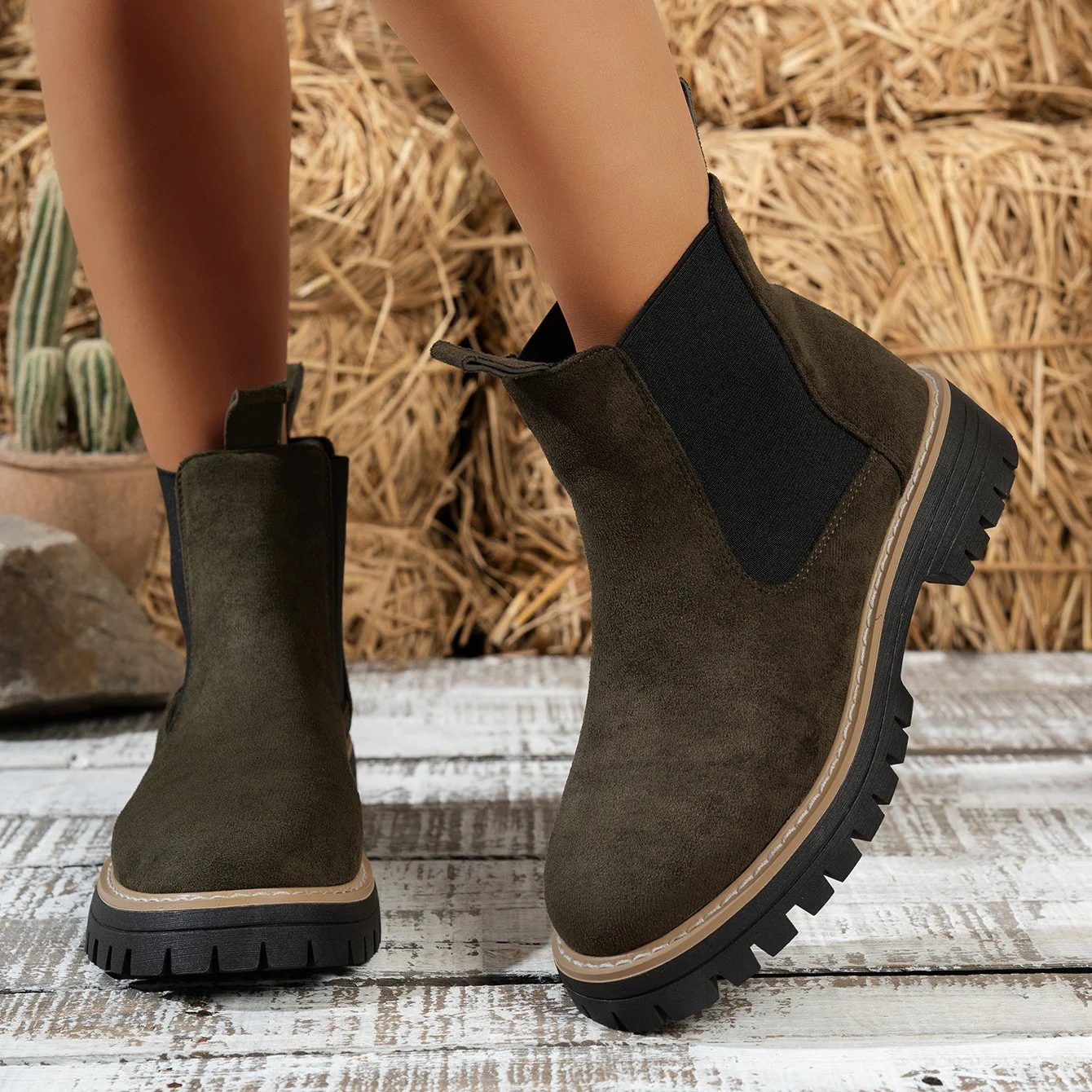 Women's ClassicKick Boots - Effortless Slip-On Ankle Boots with Chelsea Style