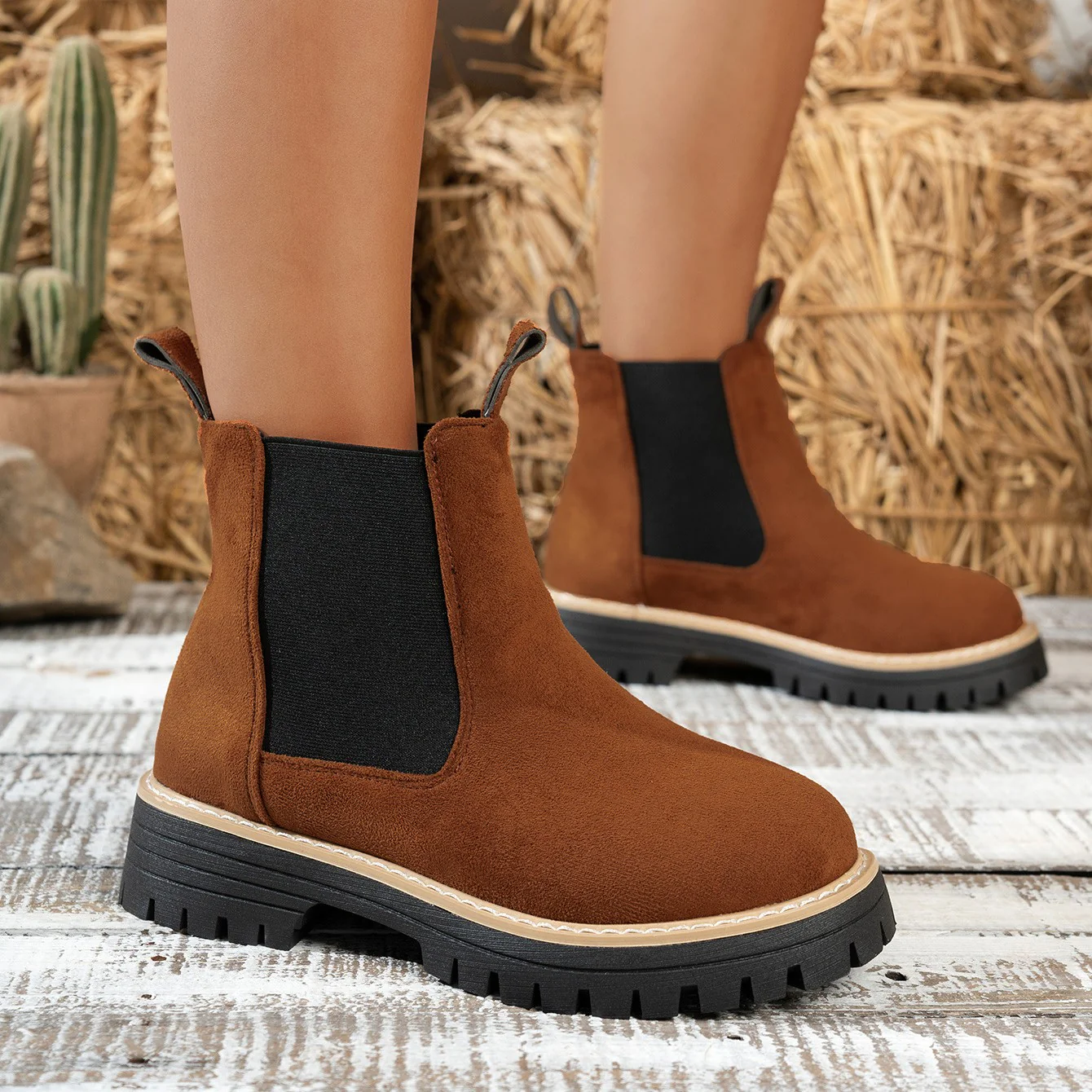 Women's ClassicKick Boots - Effortless Slip-On Ankle Boots with Chelsea Style
